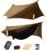 SkyNest 11ft Camping Hammock with Net and Rain Fly, 4-in-1 Double Tent