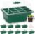 MIXC 10 Pack Seed Starter Tray, 120Cell Stater Kit with Humidity Dome Green