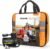 VCANENERGY Car Emergency Safety Kit Bag with Portable Air Compressor, Jumper Cables,First Aid Kit, Tire Pressure Gauge, Auto Vehicle Safety Road Side Assistance Kits Essentials,for Women, Men, Teen
