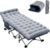 Slsy Oversized Folding Camping Cot for Adults with Pad, 32in Wide, 900LBS