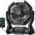Portable Rechargeable Fan, 20000mAh Battery Powered Camping Fan with LED Light & Hook, 270° Adjustable, 4-Speed, 4H Timer Camping Essentials for Outdoor Tent Travel BBQ Car, Gifts for Men Dad