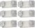 6 Packs LED Emergency Lights with Battery Backup, Two Head Adjustable Square LED Emergency Lighting for Home/Business, UL 924 Certified-Wall Mount, Hard Wired, 120-277V, Fire Resistant.