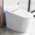 Smart Toilet with Bidet Built In, Heated Seat, Warm Water & Air Dryer, One-piece Tankless Bidet Toilet with Foot Sensor & Night Light, Auto Open/Close Lid & Flush, 1.26GPF Water-Saving Design
