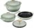 Best Choice Products 6-Piece Cast Iron Cookware Set, Ceramic Coated 6Qt Dutch Oven, 2Qt Skillet W/Lid, 10″ Grill Pan W/Press, Non-toxic, Heavy Duty, Gas/Induction Compatible, PFAS Free – Sage