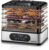 FOHERE Food Dehydrator, 5 BPA-Free Tray Dehydrators, 11.42″ Stackable Trays