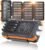 Solar Charger Power Bank 49800mAh with 4 Built-in Cables & 4 Foldable Panels, 22.5W Fast Portable Phone Charger, External Battery Pack with USB-C in/Output & Flashlight for Outdoor Camping