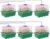 MIXC 6 Pack Seed Starter Kit with Grow Light, Vented Humidity Dome, Green