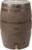 RTS Home Accents 50-Gallon Rain Barrel with Brass Spigot, Flat Back Rain Water Collection Barrel, Walnut Color