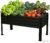 Large Galvanized Raised Garden Bed Outdoor with Legs, Load Capacity 1200LB, 48x26x30in Raised Garden Bed, for Backyard/Patio/Balcony/Gardening/Vegetables Flowers, Black