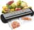 Updated Vacuum Sealer Machine 2025, MEGAWISE Food Sealer w/Starter Kit, Dry & Moist Food Modes, Compact Design with 10 Vacuum Bags & Built-in Cutter (Grey)