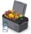 YELLOW JACKET 12 Volt Car Refrigerator, 16 Quart Electric Cooler, Portable Car Fridge for Outdoor Camping Travel, 12V/24V DC 110~240 Volt AC Refrigerator for Truck RV Home Office,-4℉-68℉