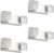FREELICHT 4 Pack Emergency Lights for Business, Square Heads, 90min Battery