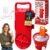 Portable Bucket Washing Machine, 5-Gallon Mini Washer with Timer (Red-1pc)