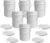 ePackageSupply 5 Gallon Bucket – Food Grade w/Lid BPA-Free, 6 Pack – White