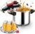 18/8 Stainless Steel Pressure Canner 32 QT,One-Hand Locking Pressure Cooker