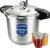 Canning Pressure Cooker Stainless Steel, 23 Qt Pressure Canner with Pressure Gauge, Ollas De Presión Para Cocinar, Induction Compatible, Canner Rack Included