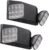 TORCHSTAR 2-Pack LED Emergency Lights with Battery Backup UL Listed Black