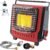 Portable Outdoor Heater with 8FT Hose, 9000 BTU Propane Heater Fuel by Butane/Propane, Self-Ignition, Tip-over&Low-Oxygen Safety Shutoff, Compact Camping&RV Heater for Tents, Hiking(Fuel not included)