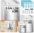 SYMYNELEC 100-Pack Mylar Bags with 400cc Oxygen Absorbers for Food Storage