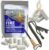 Wallaby Waterproof Emergency Fire Starter Kit & Flint Rod Striker (33-Pack)