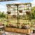 Aoxun 72″ Raised Garden Bed with Trellis, Wood Planter Container with Hanging Roof & Garden Boxes for Climbing Plants Flowers Vine (2 piece)