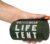 Go Time Gear Survival Life Tent • 2 Person Mylar Emergency Shelter Tube Tent + Paracord • All-Weather Protection for Camping, Hiking, & Survival Kits • Includes Emergency Whistle