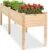 Best Choice Products 72x24x30in Raised Garden Bed, Elevated Wood Planter Box Stand for Backyard, Patio, Balcony w/Divider Panel, 6 Legs, 300lb Capacity – Natural
