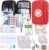 First Aid Kit 276PCS Car Home Camping Essentials Red Emergency Kit AMORNING