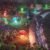 BITPOTT Solar Led Mushroom Garden Lights, 9 Pack, 8 Modes, Multicolor, IP65