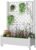 Elevated Raised Garden Bed with Trellis&Wheels,Ashen-61.2″ h