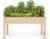 Backyard Expressions Wooden Raised Garden Bed | 48″ x 24″ x 30″ Elevated Planter Box with Included Bed Liner | Outdoor Vegetable, Flower, and Herb Gardening
