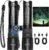 TrixHub Rechargeable Flashlights 2 Pack Super Bright High Lumens Flashlight