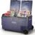 BODEGA COOLER Car Refrigerator Dual Zone,79QT Portable Freezer -4°F to 68°F, 12V Electric Cooler with Wheels & Handle, Ultra-Quiet ≤31dB, Fast Cooling for Camping, RV, Van Life & Road Trips